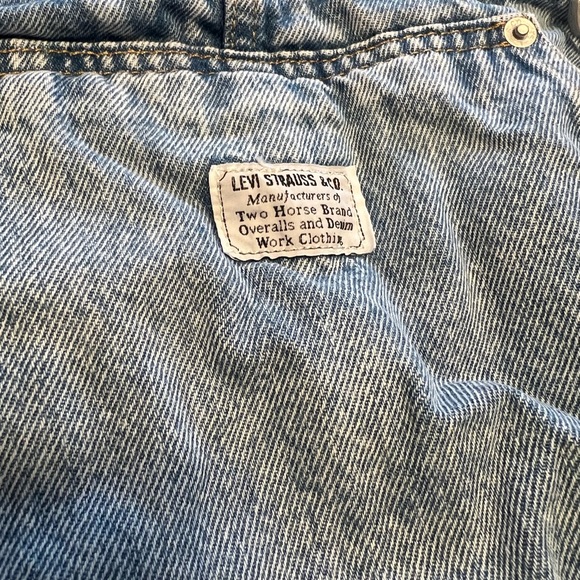 Blue Levi’s Denim Overalls - Picture 2 of 3